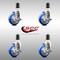 Service Caster 4 Inch 316SS Blue Poly Swivel 1-5/8 Inch Expanding Stem Caster Set Brake SCC SCC-SS316EX20S414-PPUBBLUE-TLB-158-4 - alternate 4